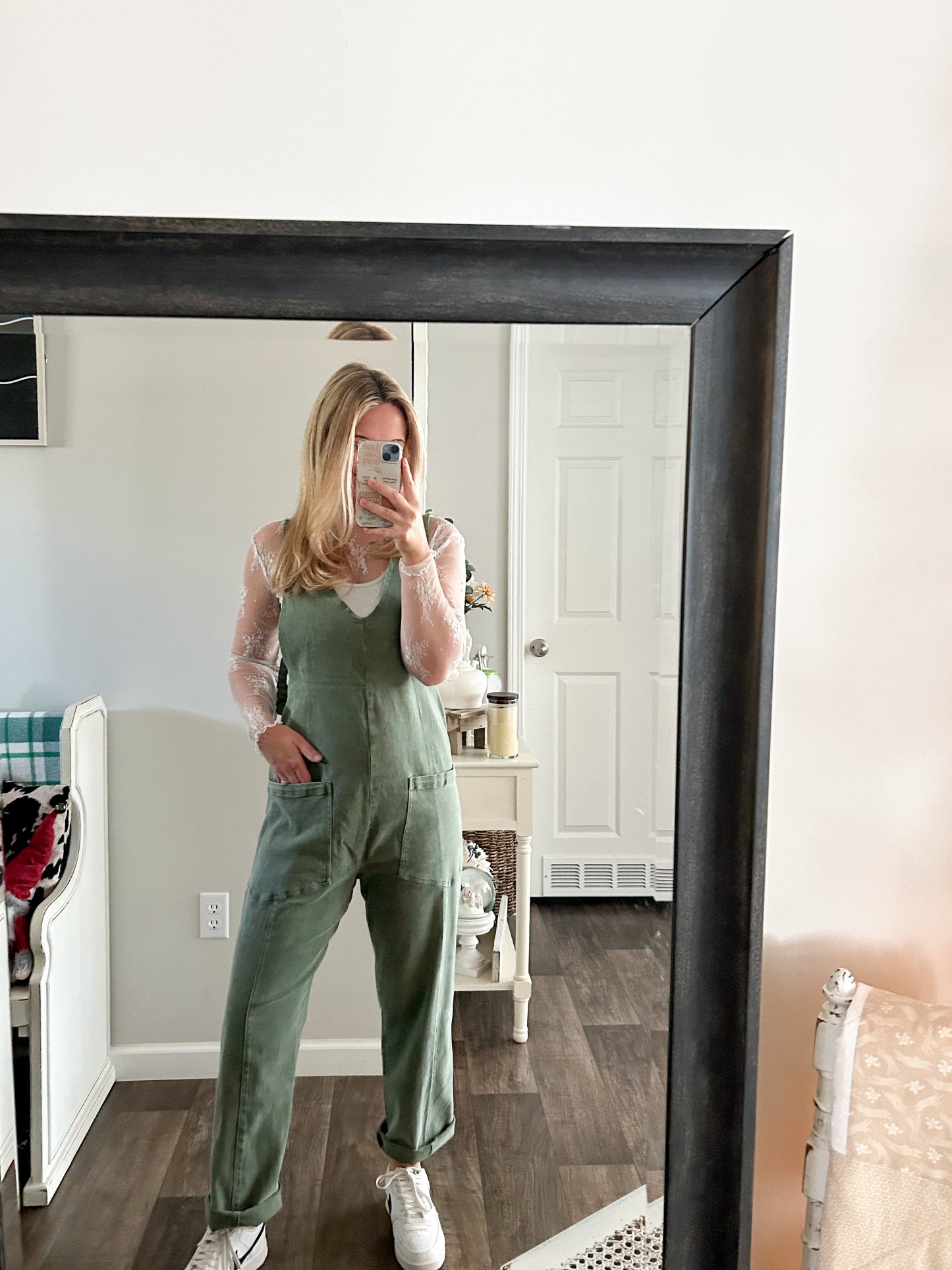 Olive Baggy Jumpsuit